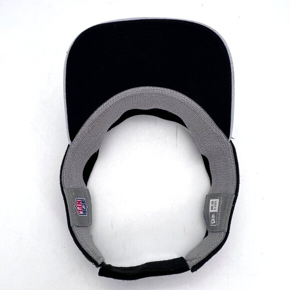 Las Vegas Raiders New Era NFL Adjustable Visor Cap Hat Hook and Loop Closure - Picture 7 of 16